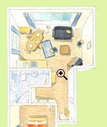 Grundriss Wohnung 1